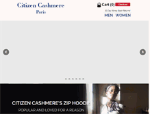 Tablet Screenshot of citizencashmere.com